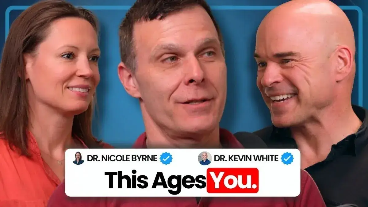 Thumbnail for the Optispan video “This Ages You”, with Dr. Nicki Byrne, Dr. Kevin White and Dr. Matt Kaeberlein